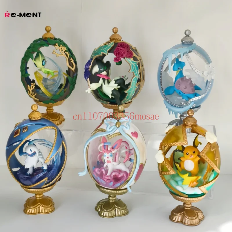 Фото Коллекционная миниатюрная фигурка Re-Ment Original Blind Box Ovaltique Collection 2: Светящиеся Покемоны, декоративная игрушка, подарок №2
