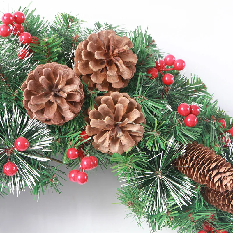 Рождественский венок Xindie подвесные двери рождественские украшения из лозы для