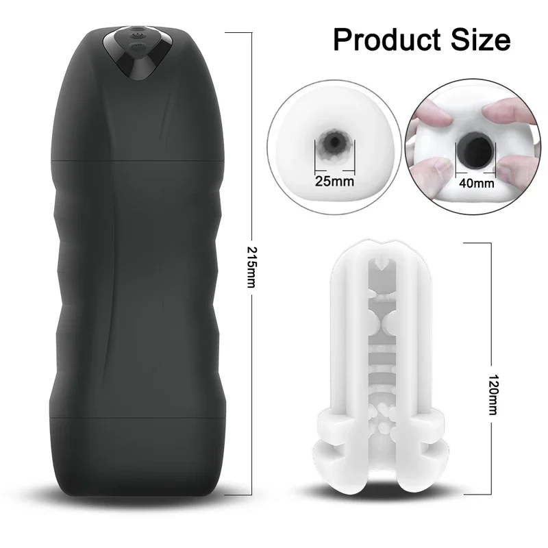 Automatic Male Sucking Mastubator Vibration Blowjob Machine Masturbation Cup Sex Toys Adult Goods for Men Masturbate Supplies