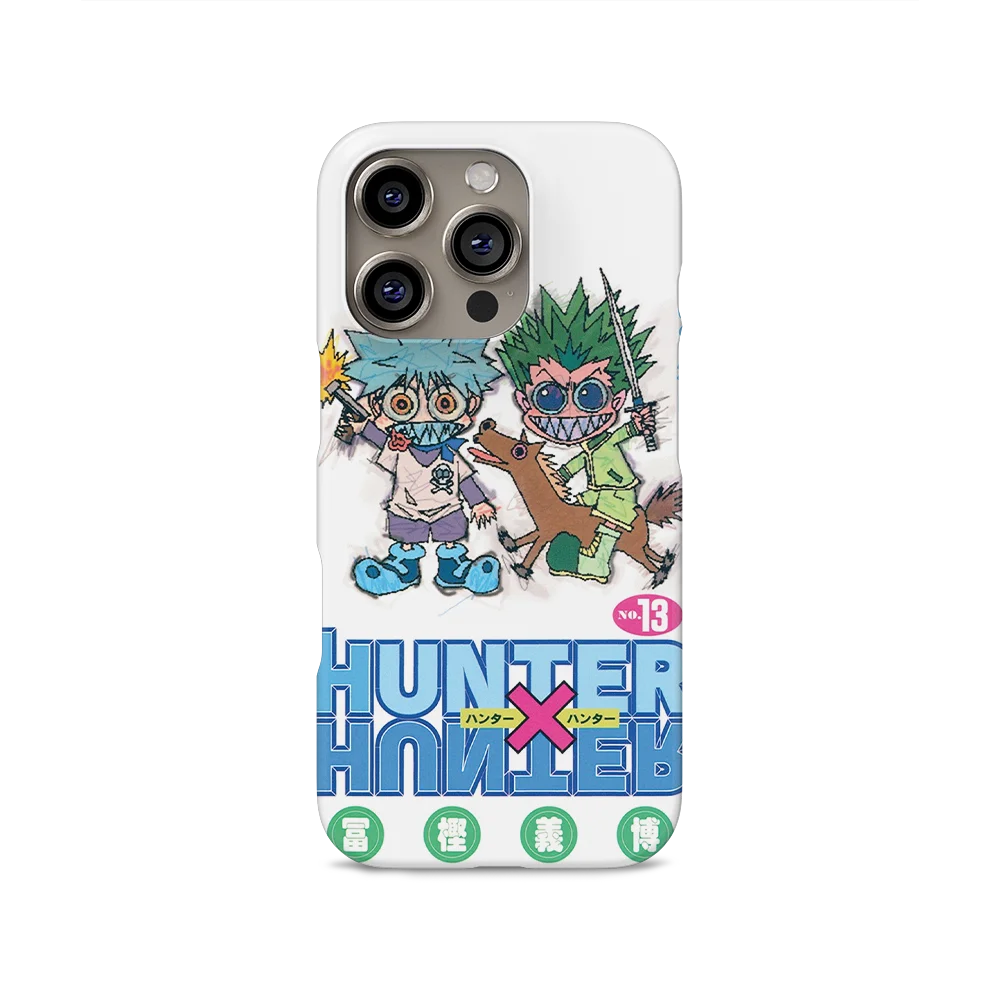Фото Горячая новинка: Аниме-чехол для телефона с логотипом H×H HUNTERS-R для iPhone 17, 17e, 16e, 16, 15, 14, 13, 12, 11, X, XS, XR, XSMAX, 7, 8, Air, Pro, Max, Plus, двухслойный №3