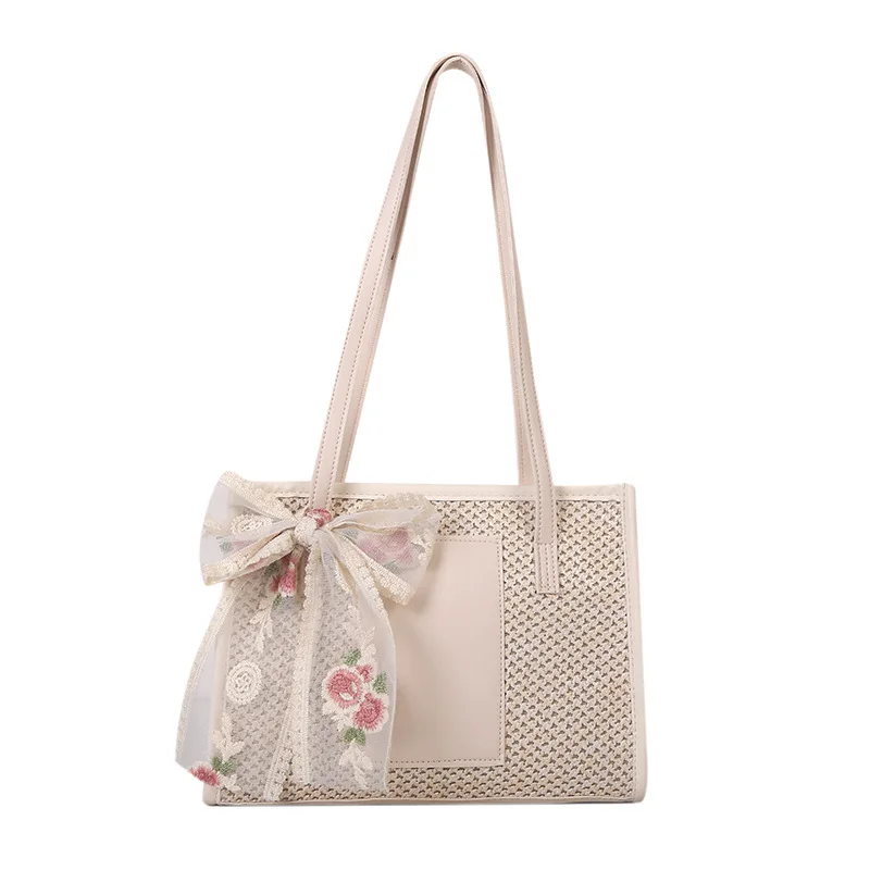 

Summer small bag women 2022 new trend fashion messenger bag shoulder bag bow simple handbag