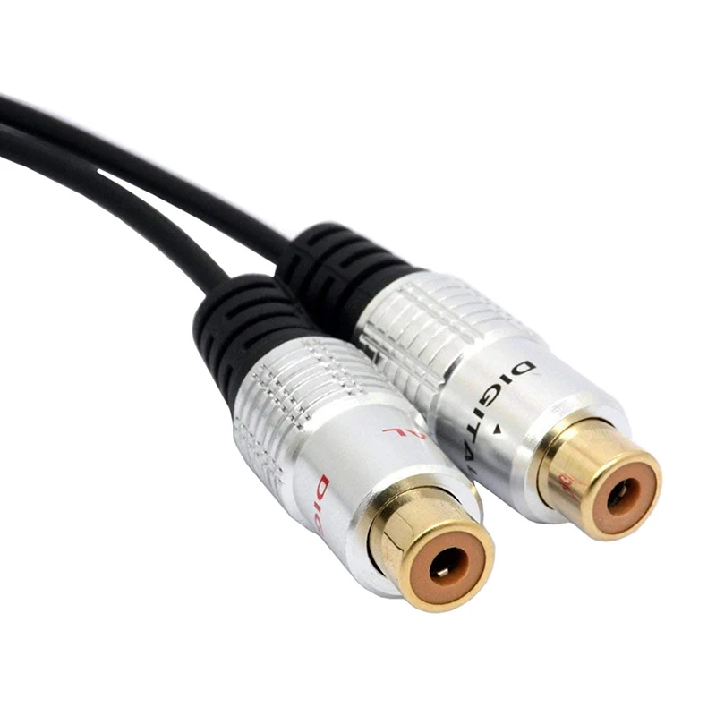 25 см позолоченный разъем RCA «папа» на 2RCA «мама» аудио удлинительный соединительный кабель двойной разъем адаптера Lotus (art.: 3920d23d999c5) - 3920d23d999c5