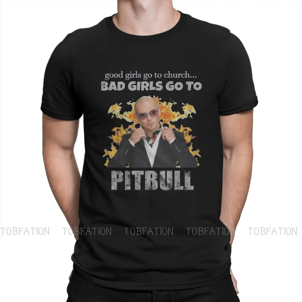 

Mr. Worldwide Rapper Star Creative TShirt for Men Good Girls Go To Church Round Neck Basic T Shirt Hip Hop Gifts Streetwear 6XL