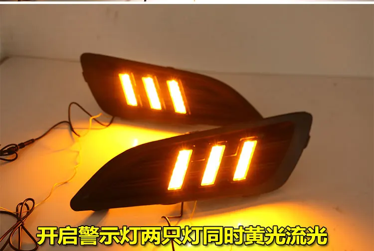 1 комплект автомобильных фар на бампер праздничные дневные фонари 2013 ~ Y TCross DRL