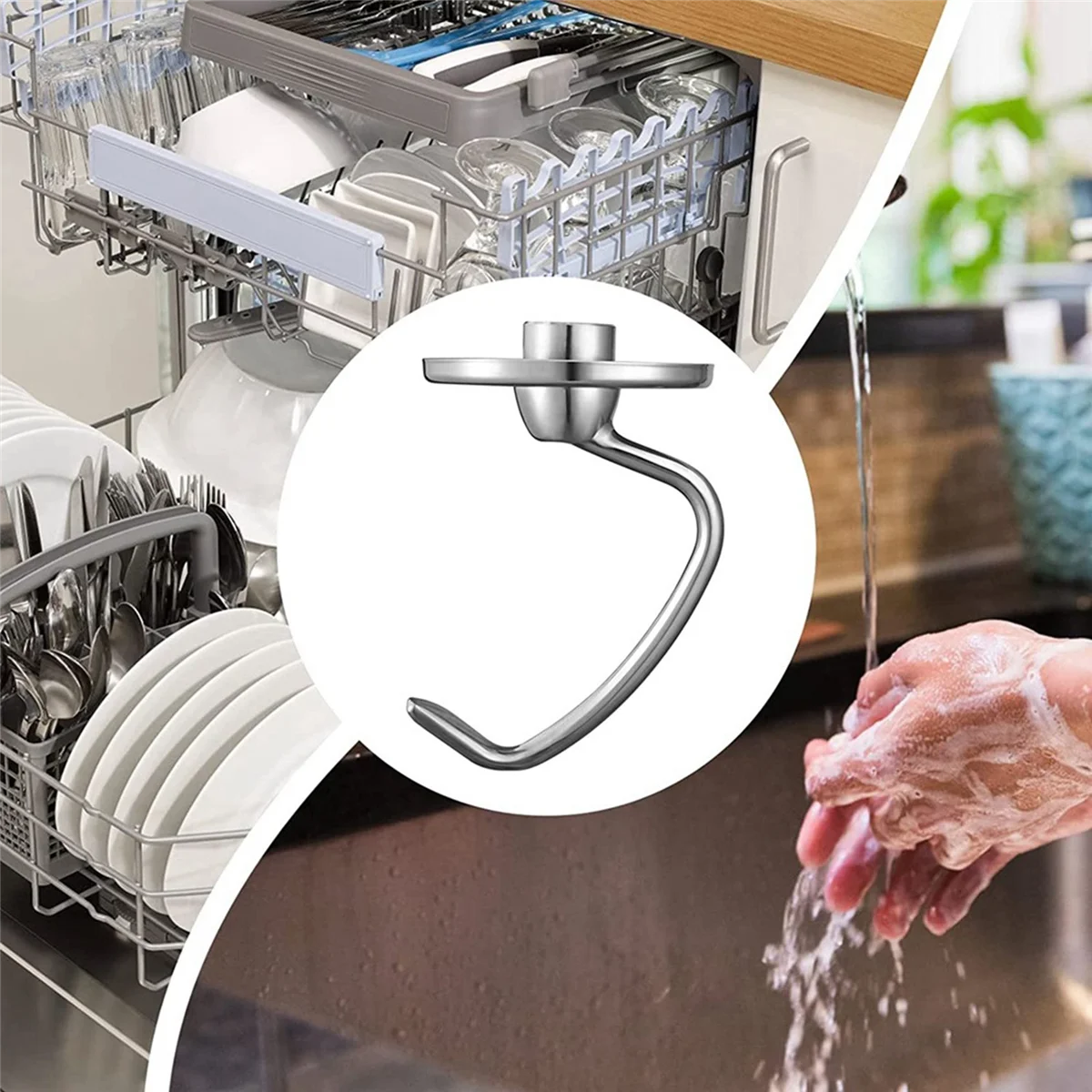 Крючок для теста из нержавеющей стали миксера KitchenAid на 4 5-5 литров с наклонной