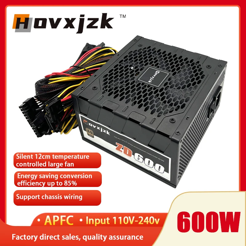 

Источник питания для компьютера Hovxjzk 500 Вт zd600w (двойной 8pin/основной конденсатор/вентилятор контроля температуры/110 В-