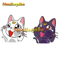 Cute Cartoon Car Sticker Sailor Moon Cat Luna Hit Glass PVC Car Motorcycle Laptop Office Supplies Mobile Phone Vinyl Decal