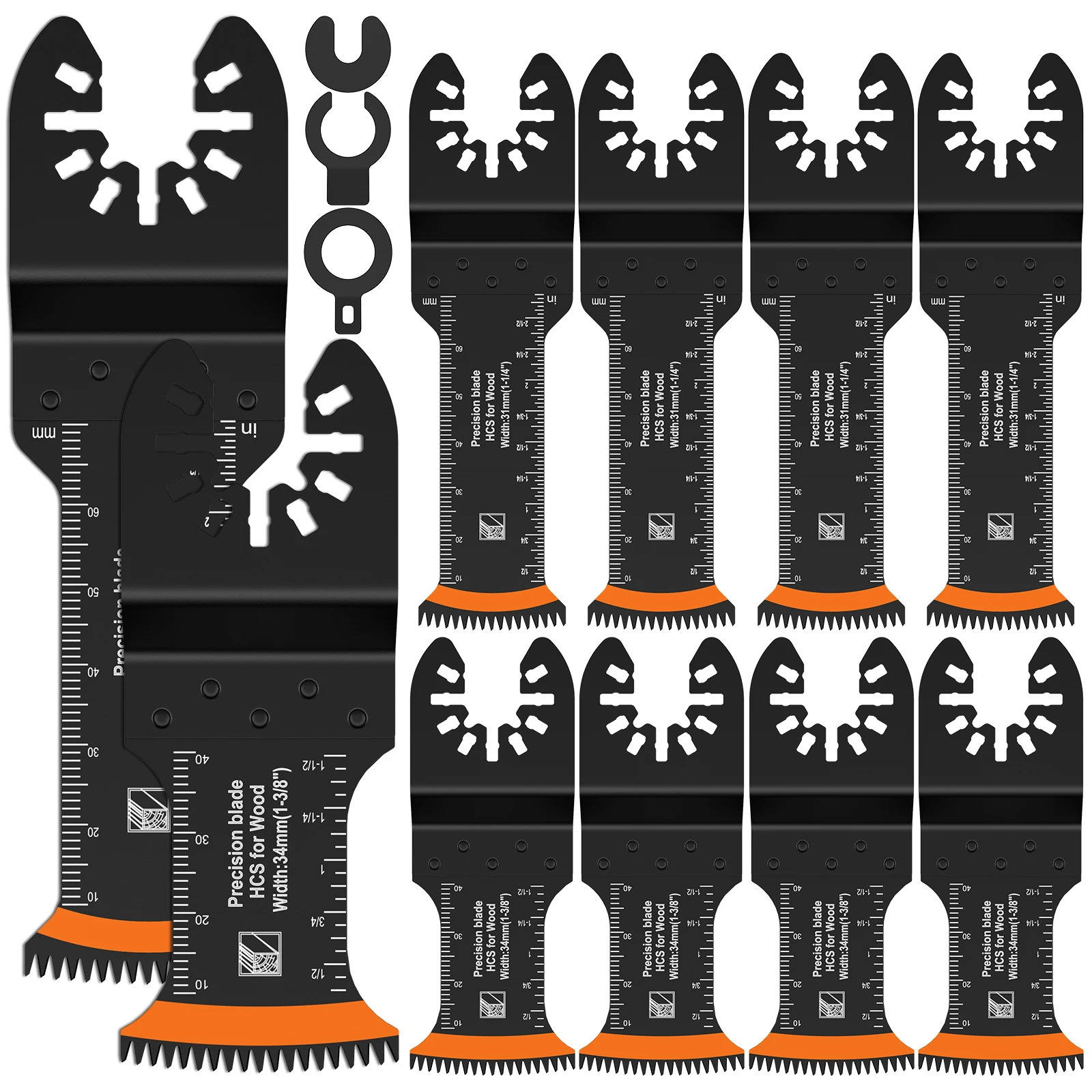 

Набор осциллирующих пильных полотен Hands DIY, титановые, биметаллические