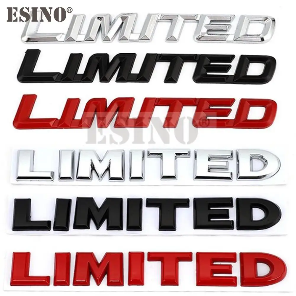 

New Car Styling 3D Metal Chrome Zinc Alloy Emblem Badge Limited Edition trunk Body Sticker Decal Fender Emblem Auto Accessory