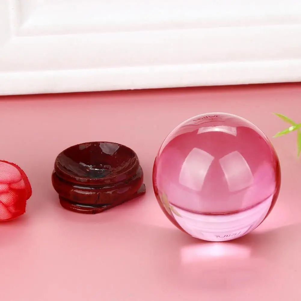 

40 мм натуральный камень, розовый кристалл, лечебный шар, волшебные кварцевые хрустальные камни, коллекция, ремесла, украшение для фотографи...