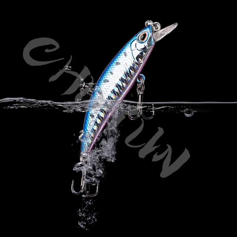 Рыболовная приманка небесно-голубого цвета 68 мм жесткие приманки для