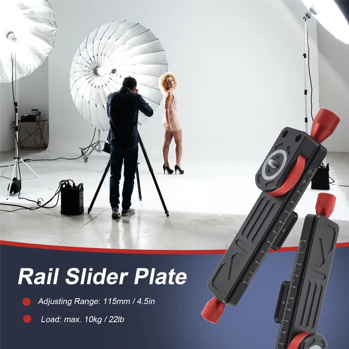 Полностью Металлическая направляющая для макросъемки Wormdrive с тонкой