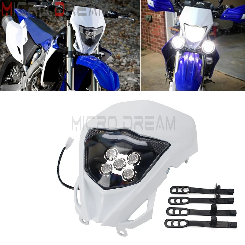 

Dirt Bike Motorcycle Headlight Headlamp Head Light For YAMAHA WR250F WR450F WR 250F 450F WRF WR YZ YZF FX TTR 85-450 MX Enduro