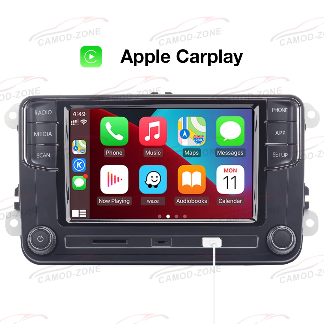 Автомобильный радиоприемник на Android Carplay NONAME RCD440 новый 6RD035187B Bluetooth для VW Passat B6 B7 Golf