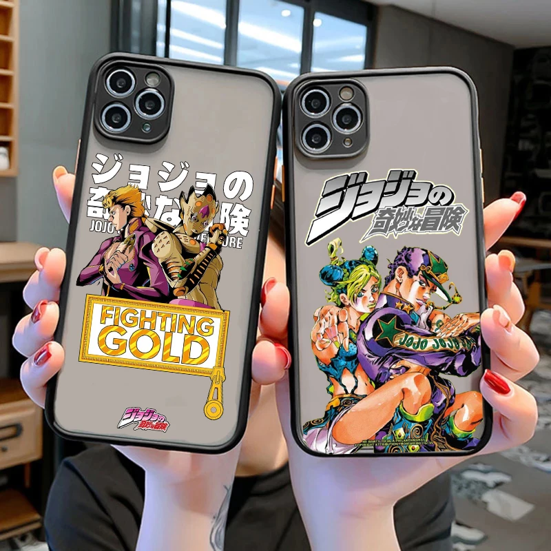 

JoJo's Bizarre Adventure JoJo Anime Phone Case For iPhone X XS MAX XR 11 12 13 14 Pro MAX 13Mini 7 14 Plus Hard shockproof Cover