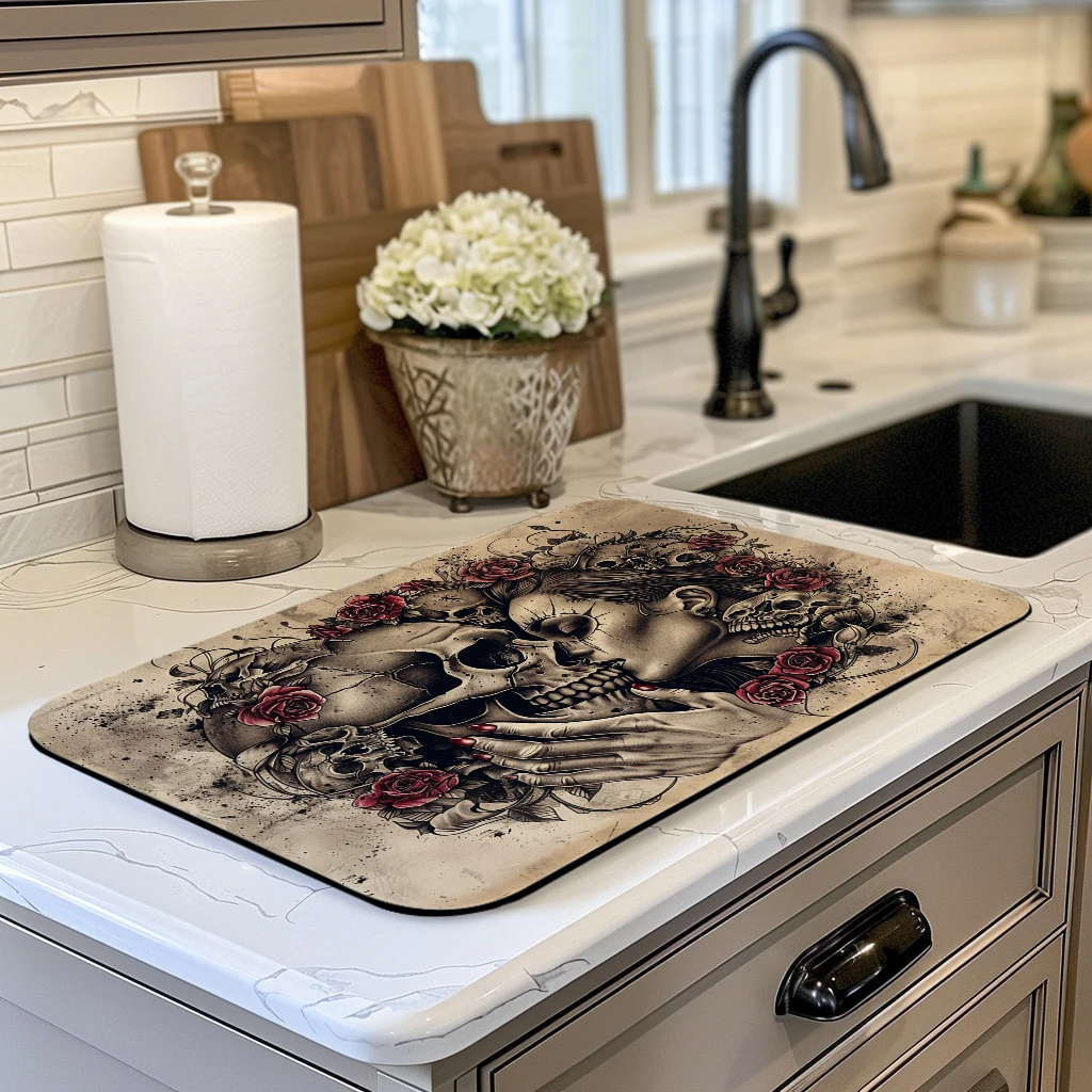 Кофейная посуда сливная подставка Хэллоуин ведьма ванная комната квадратный