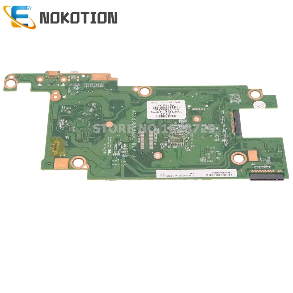 NOKOTION для HP Pavilion X2 12-B материнская плата ноутбука SR2EN M3-6Y30 0 9 ГГц 4 Гб ОЗУ 841770-001 841770-601