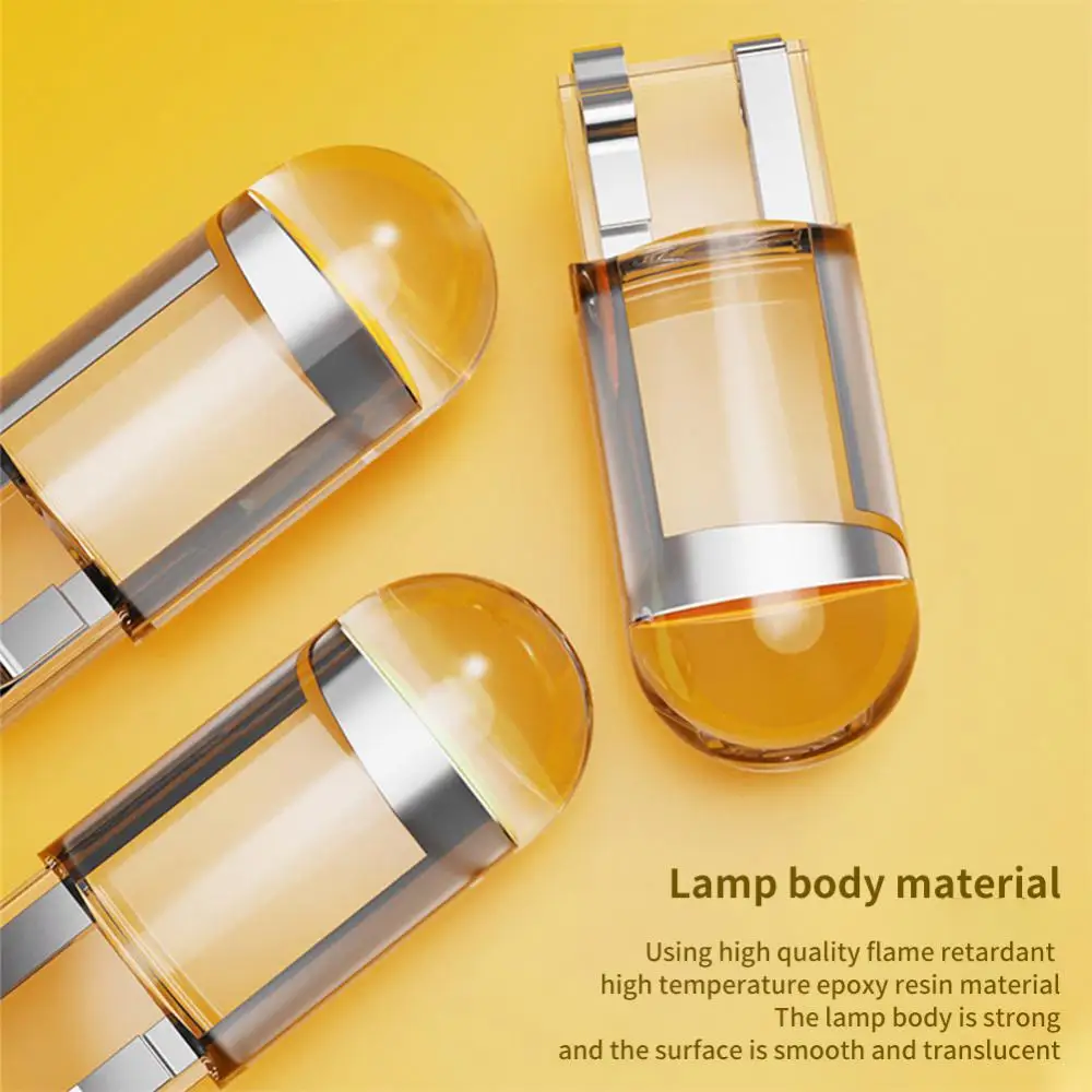 

LED Crystal Bulb Car Signal Integrated Light 7 Color Wedge License Plate Light Dome Indicator Light Reading Light