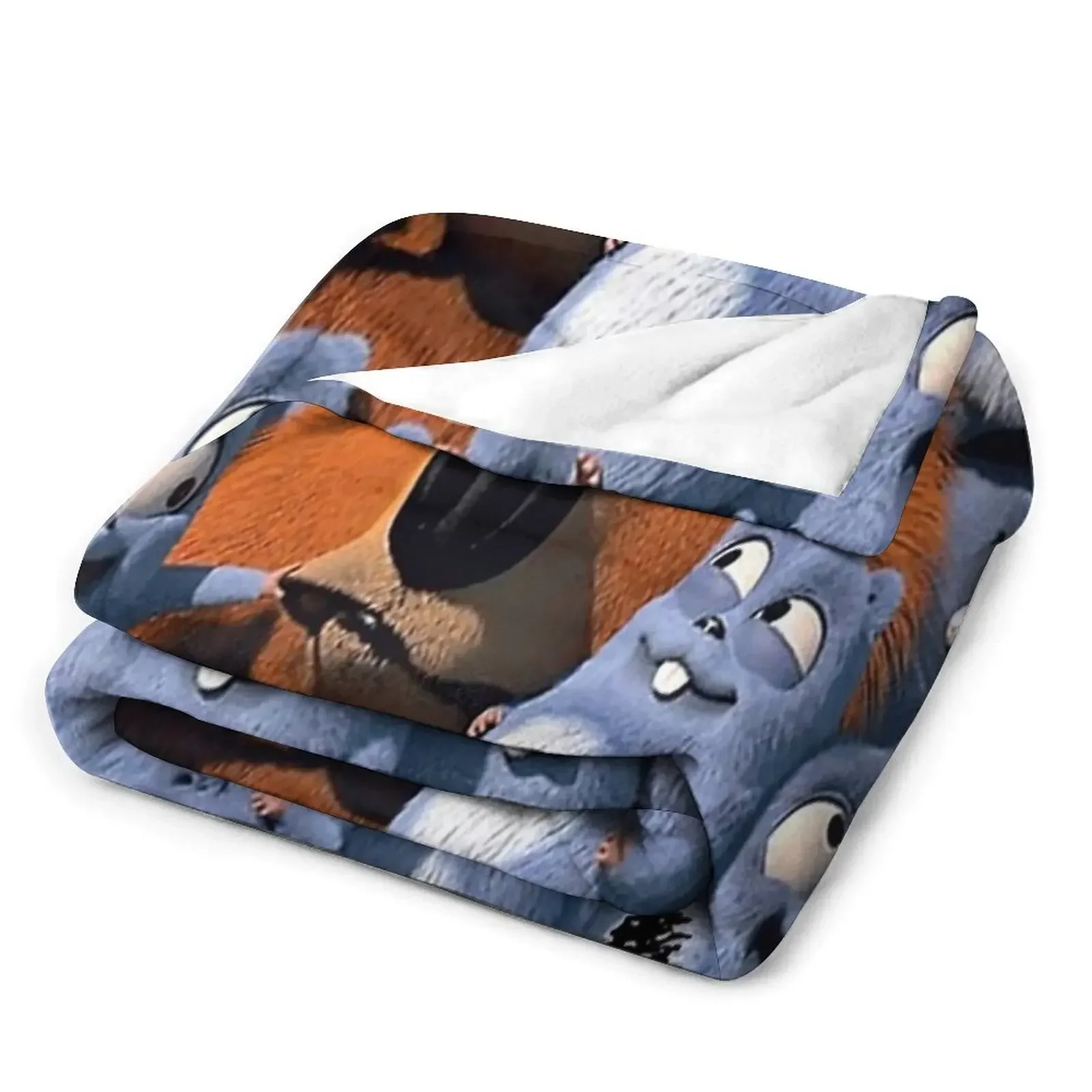 Одеяло с рисунком счастливого леминга и табоди красивое роскошное забавное