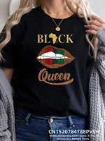 black queen lips african melanin women funny print t shirt girl 90s summer casual harajuku tops tee female streewear clothes