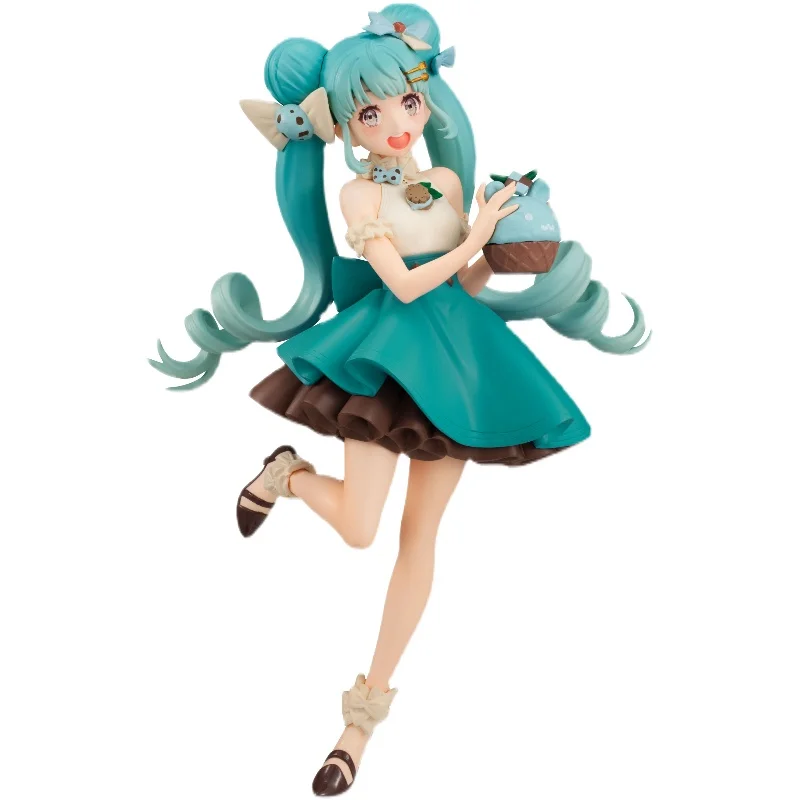 Фото Фигура FuRyu Original: sweetsweet серии MIKU мята шоколад 17 см ПВХ фигура аниме модель игрушки Фигурки Коллекционная кукла подарок №2