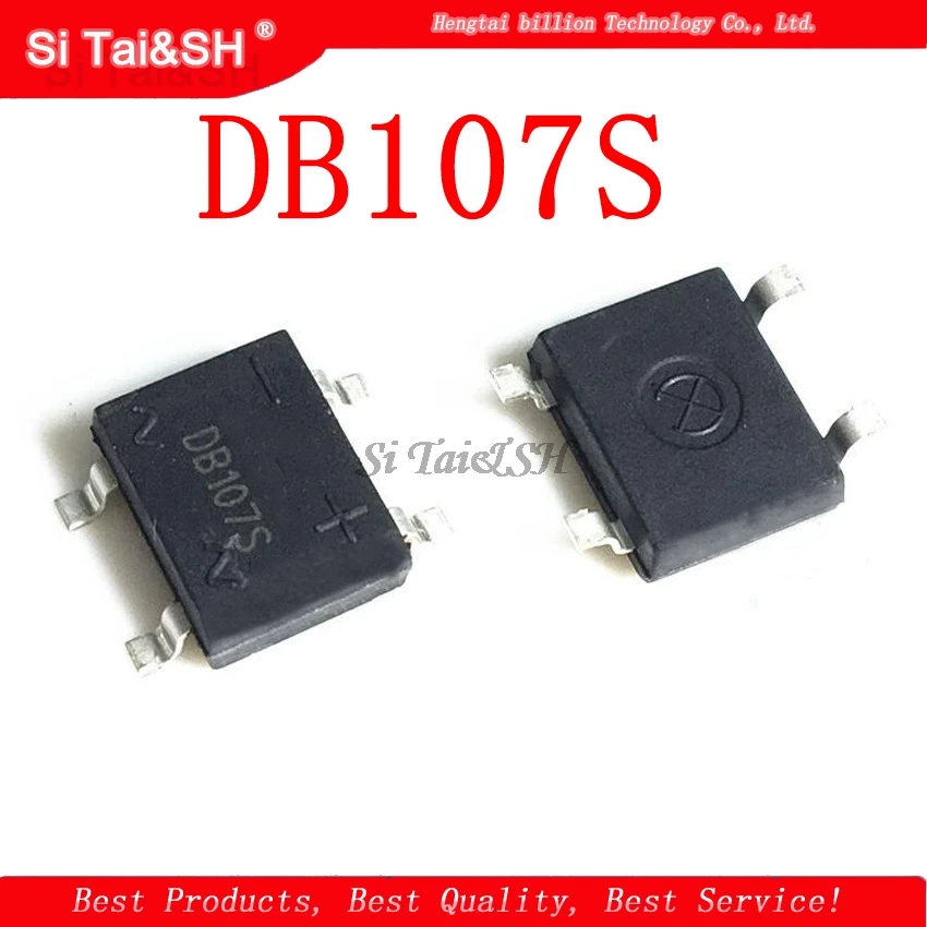 

10 шт. SMD DB107 DB107S 1A 1000V SOP4, однофазный фонарь