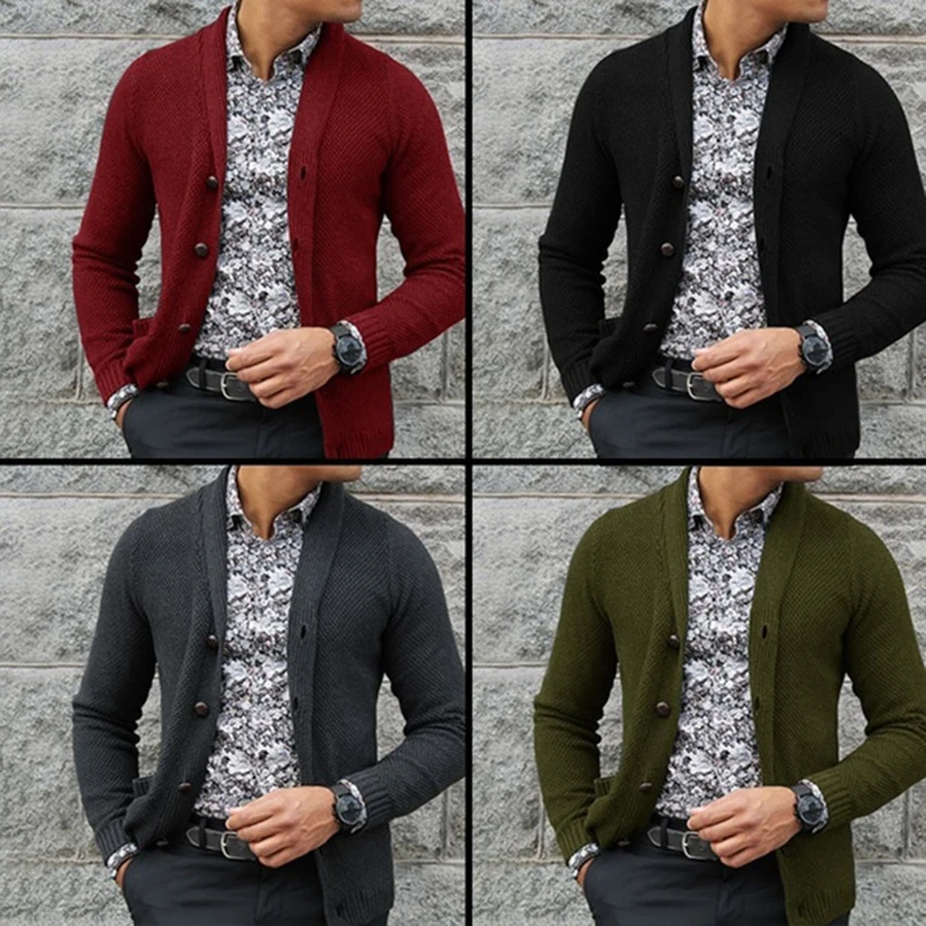 

New Fashion Sweaters Men Cardigan Casual Slim Fit Knitwear Top Winter Stylish Mens Clothes Sweater