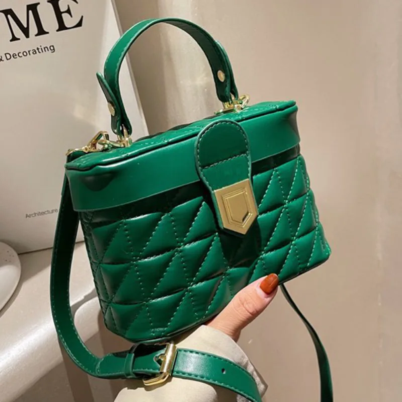 

Простая дизайнерская сумка-бокс 2022, новая стильная маленькая сумка, модная клетчатая портативная женская сумка, сумка-Кроссбоди