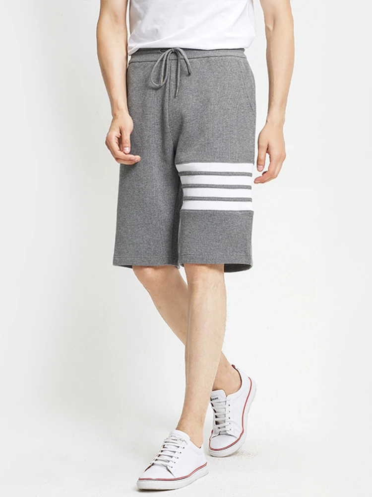 

TB THOM Shorts Men's Waffle Tide 2022 Summer Loose Breathable Straight Couple Casual Five-point Pants