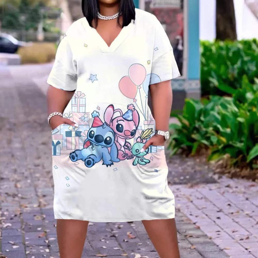 Женское платье с коротким рукавом и карманами свободная пижама в готическом