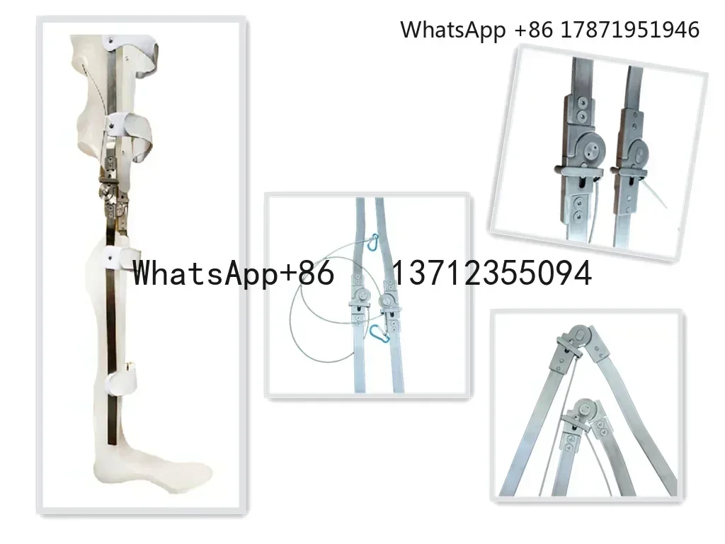 Прямой заводской ортопедический коленный сустав из нержавеющей стали пружинный