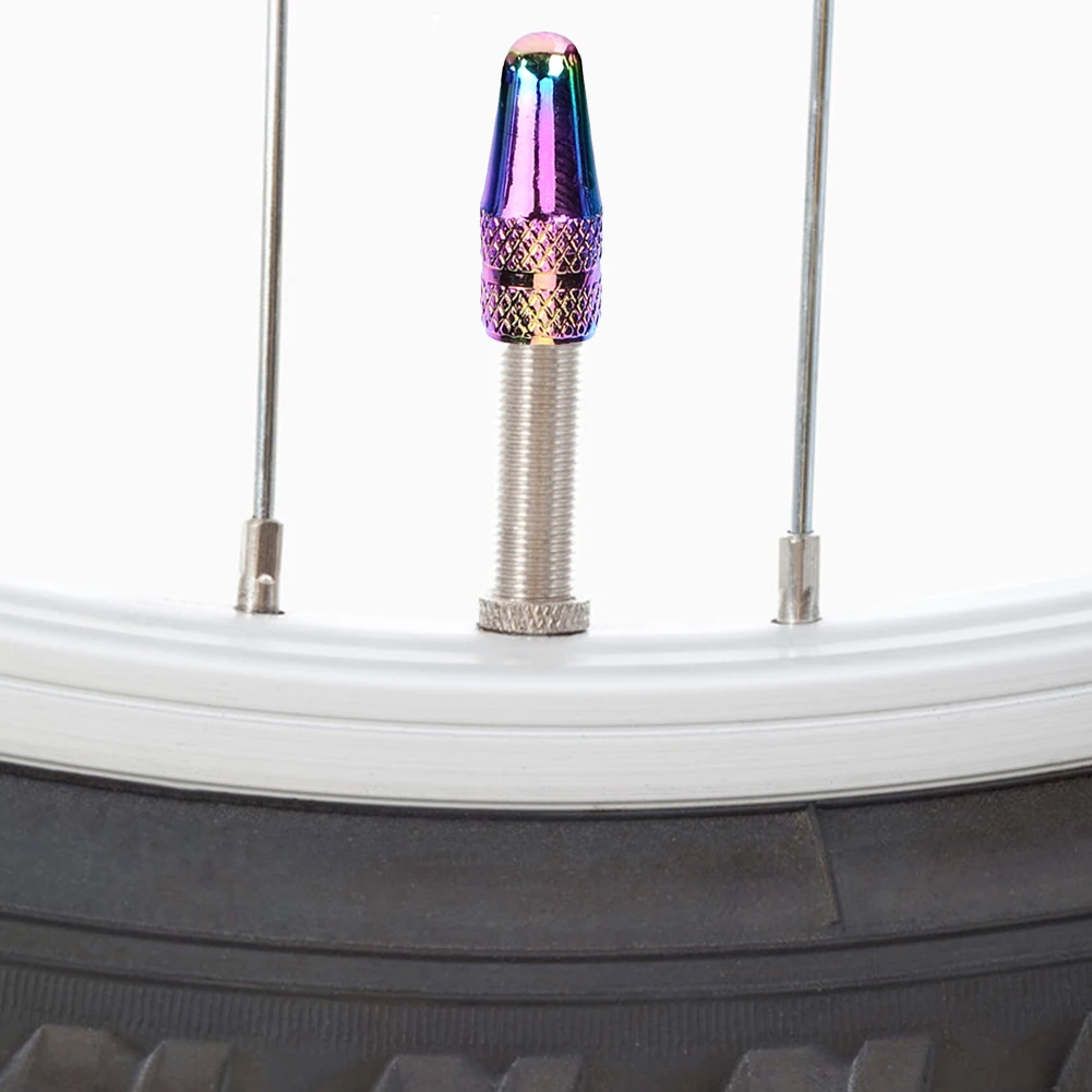 

Колпачки для стержня велосипедного клапана, пылезащитная крышка из алюминиевого сплава, Велосипедное оборудование, Портативные водонепро...