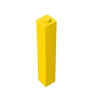 10 шт., детали MOC 2453, кирпич, 1x1x5, Совместимые Кирпичи, сборные строительные блоки сделай сам, детская головоломка, игрушка-мозг, подарок