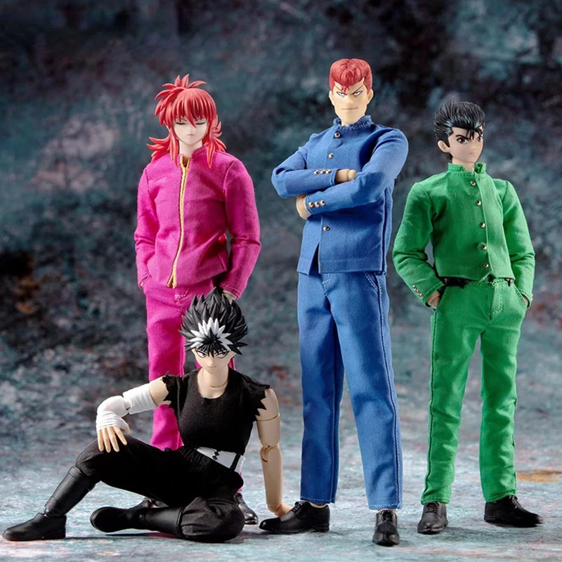 

In Stock GT Dasin YuYu Hakusho Urameshi Yuusuke Yoko Kurama Jaganshi Hiei Kuwabara Kazuma SHF 1/12 PVC Action Figure Model Toys