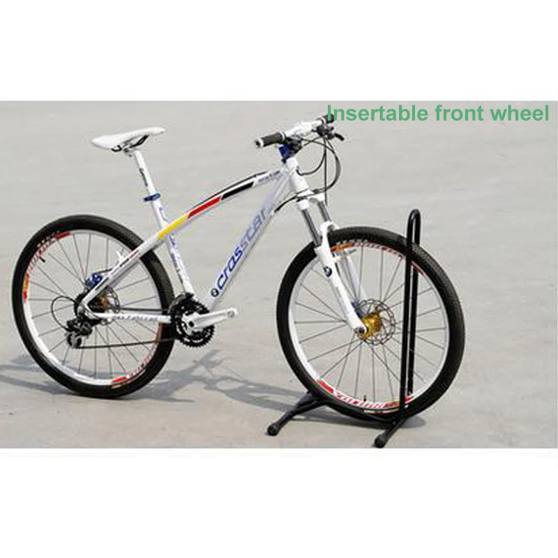 

Bike Plug-in Parking Rack Portable Removable L-shaped Repair Stand Steel Foot Stand Stationary Bike Cycling Accessories