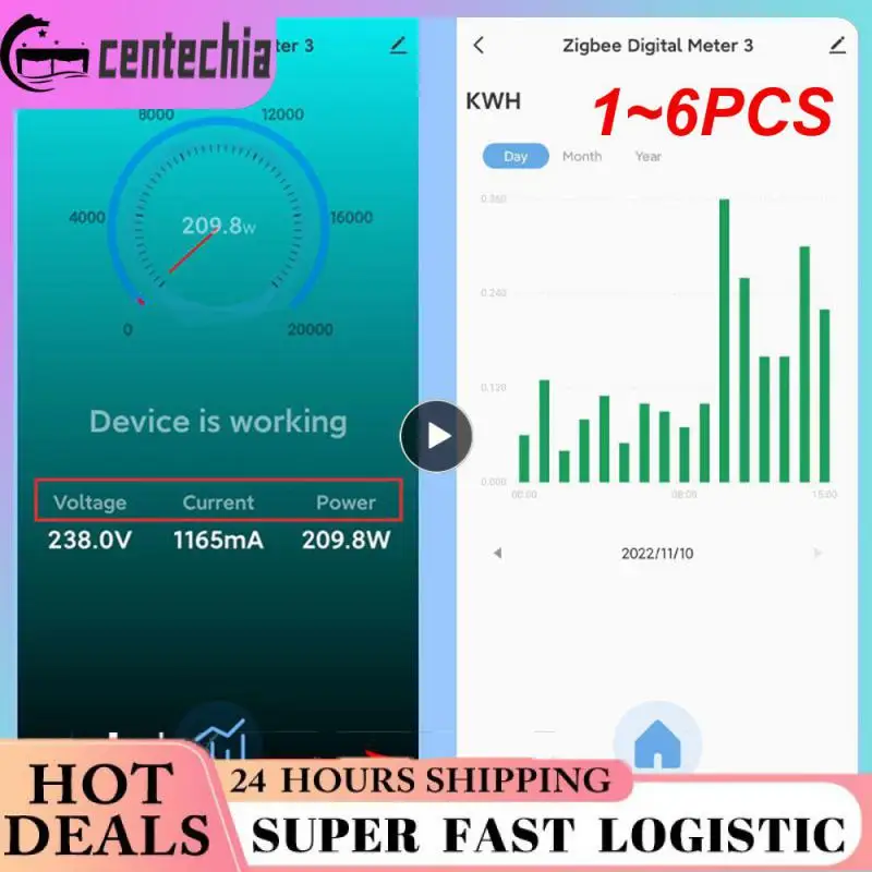 

1~6PCS Tuya Smart ZigBee Socket Switch Module KWh Meter Energy Monitor Timer 16A Overload Support Home Alexa