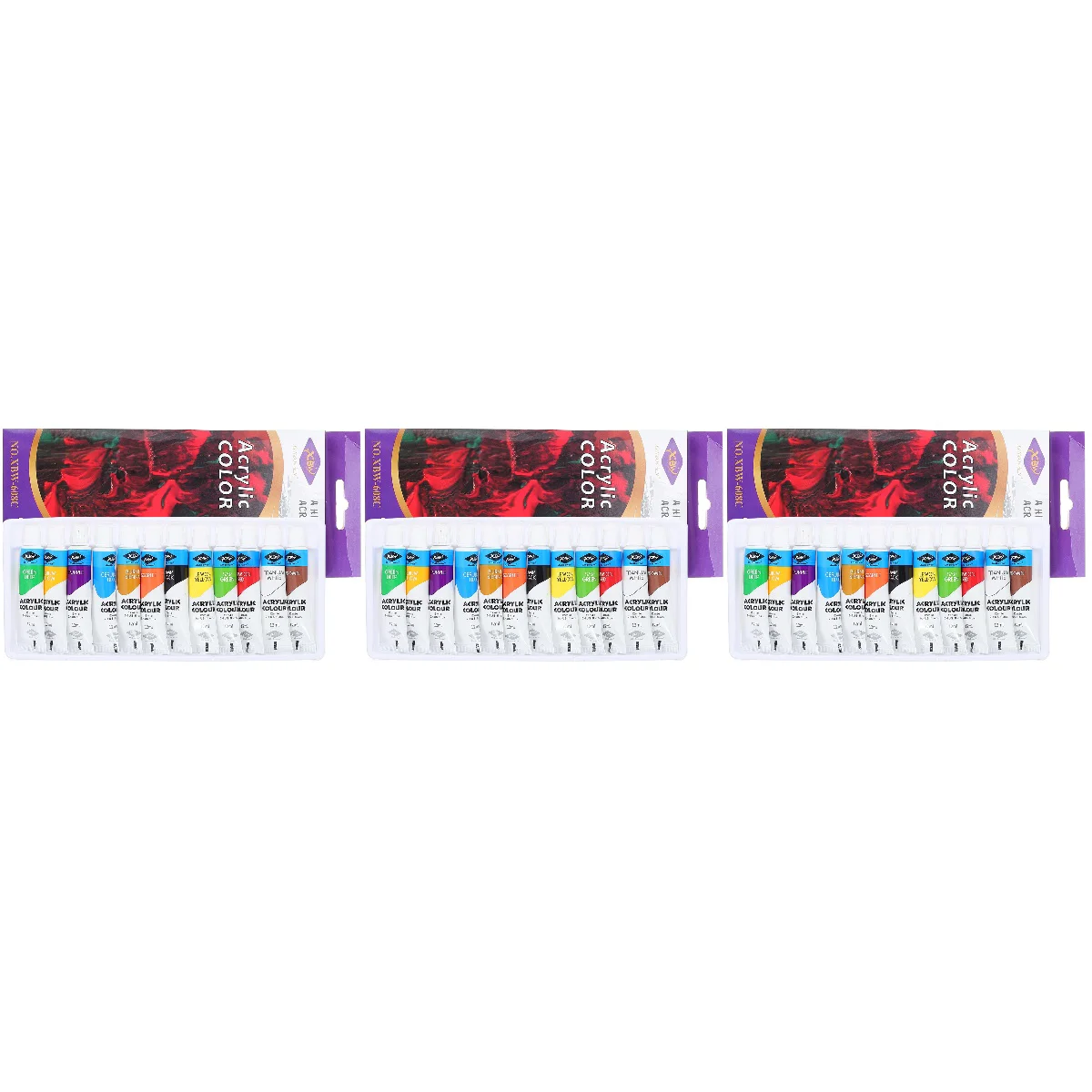 

3 Sets Adults Kids Safe Painting Pigment Painting Supplies Acrylic Graffiti Acrylic 12 Colors Pigment
