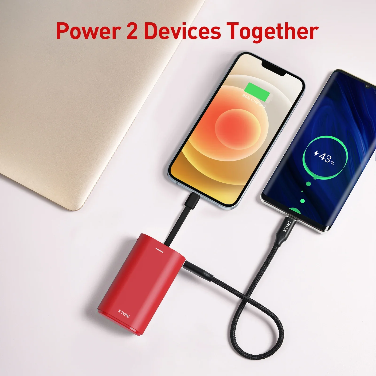 iWALK-Портативные аккумуляторы быстрое зарядное устройство для iPhone Powerbank внешний