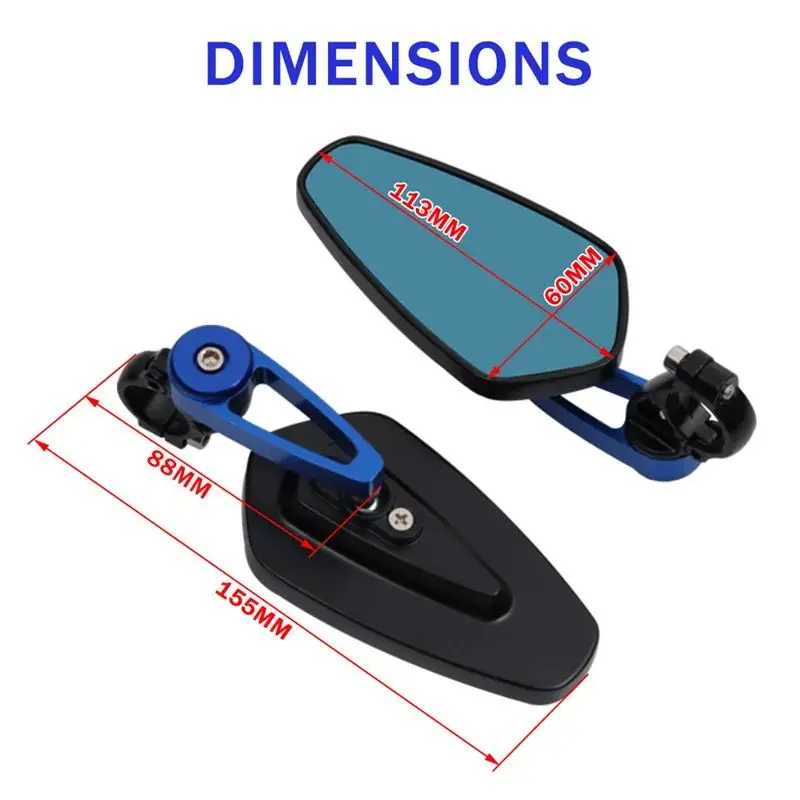 Зеркала заднего вида на руль мотоцикла с ЧПУ для YAMAHA YZF R1 R3 R6 R15 7/8 &quot22 мм
