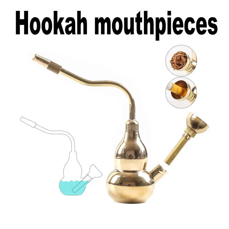 

Pure copper hookah kettle gourd dual-purpose portable hookah pipe hookah bag traditional old-fashioned Smoking Pipe Gift for Men