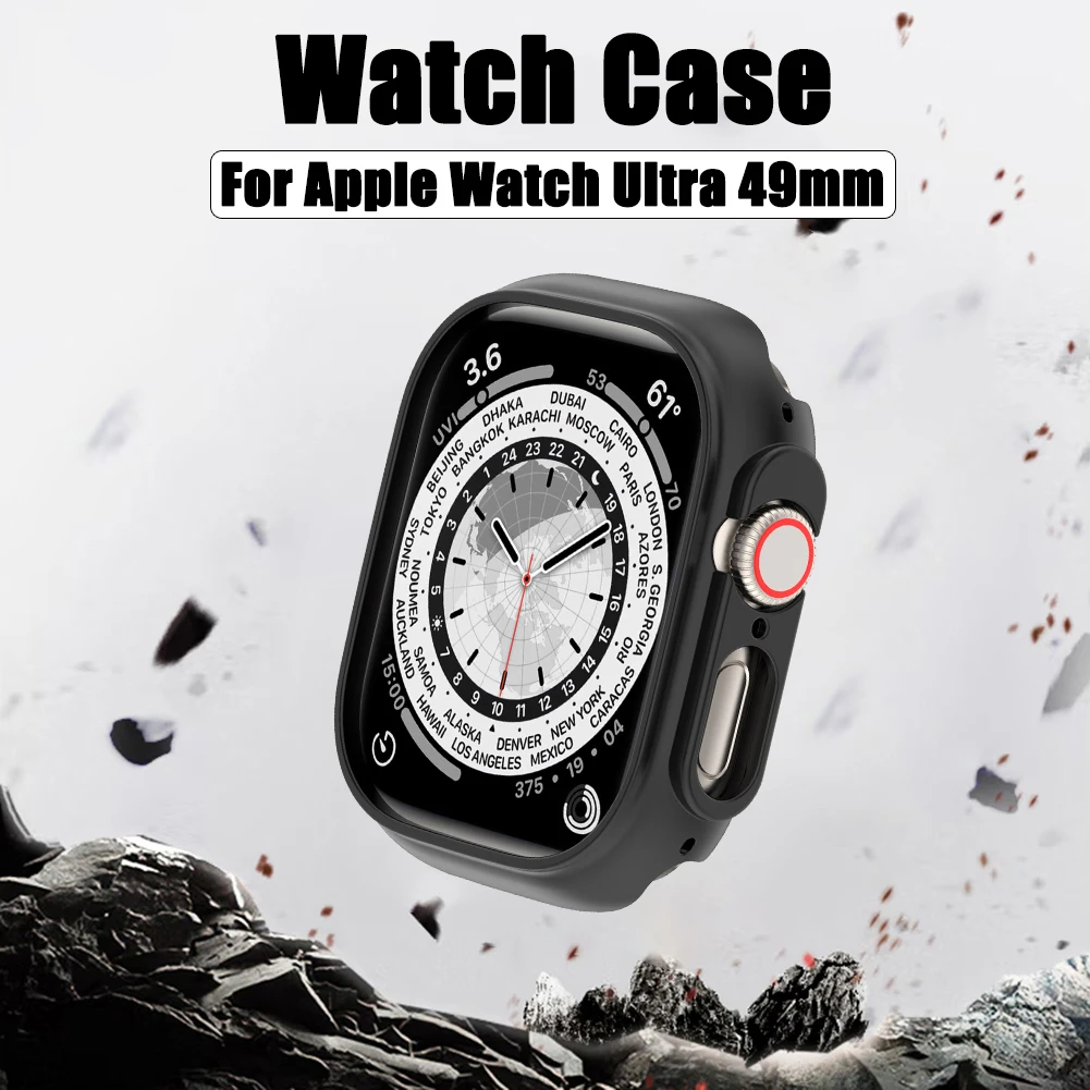 

Чехол для Apple Watch Ultra 49 мм, бампер из поликарбоната/ТПУ с полупокрытием, рамка-Бампер Защитный чехол умных часов для IWatch Ultra 49 мм