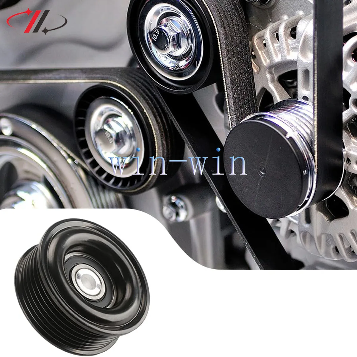 Новый 1 шт. 3UZ-FE 2UZ-FE 1UZ-FE UZJ100 натяжной шкив двигателя для Toyota LAND CRUISER Lexus LS/GS/LX/GX/SC