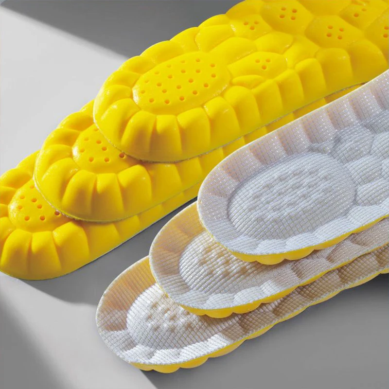 High Elasticity Latex Sport Insoles SoftShoe Pads Orthotic Breathable Deodorant Shock Absorption Cushion Arch Support Insole