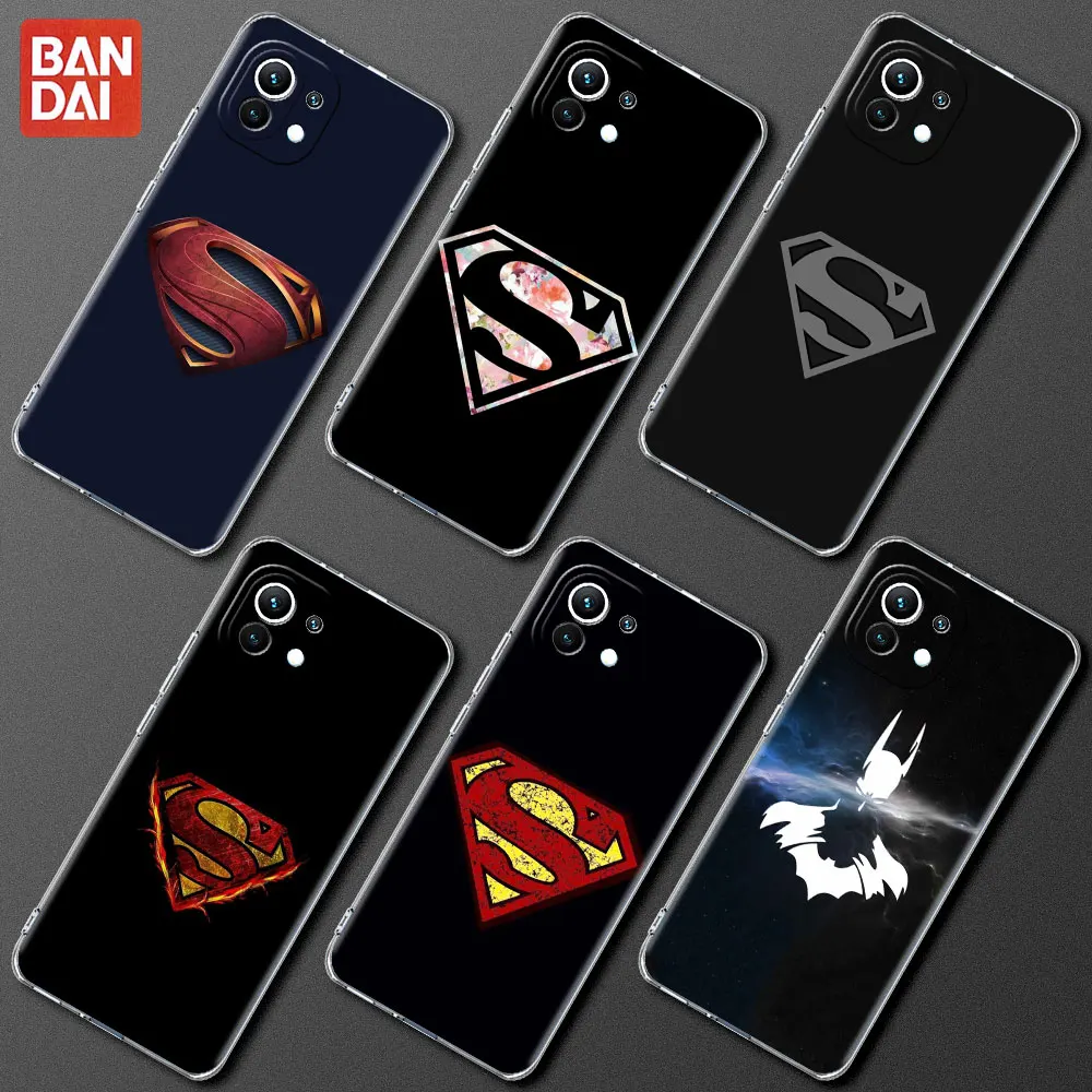 

Superhero Batman Case for Redmi Note 11 10 9s 9 8 7 9A 9C Soft Capas For Xiaomi Mi Poco X3 NFC 10T Pro 5G Clear Phone Coque