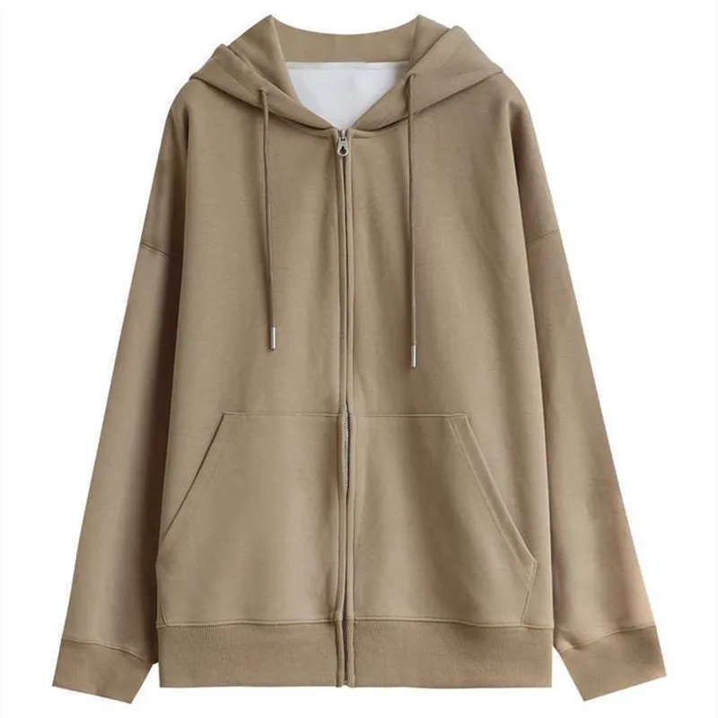 

ESwei01 High Quality Ladies Hooded Sweatshirt with Zipper Autumn and Spring Women Hoodie Shirt