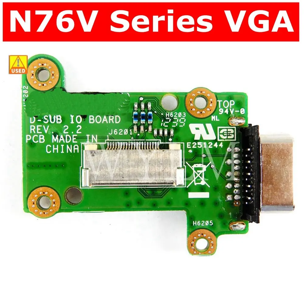 

Б/у N76VM VGA плата для ASUS N76 N76V N76VM N76VZ N76VB N76VJ VGA плата ввода-вывода ОК