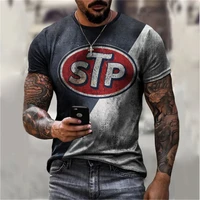 2022 summer hot style colorful 3d printing o neck t shirt sports casual fashion mens street style round neck short sleeved top