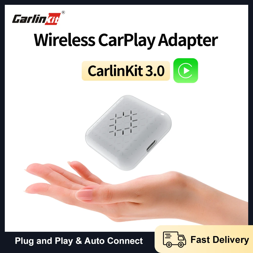Carlinkit3.0 MINI For Apple CarPlay Wireless Dongle Auto Adapter Sync Apps On Factory Media Player Bluetooth WiFi Connection iOS