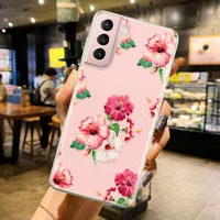 flower protection shell case for samsung galaxy s22 plus s22ultra s10 s21 note 10lite s21fe 8 9 20 10plus s9 s7 edge s8 s20