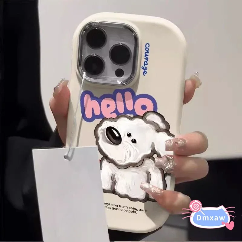 Для OPPO A60 A79 A54 A18 A38 A58 A15S A92 A72 A52 A1K A7 A12 A5S F9 Reno 7 Pro 6 5f 4f 5 4 Lite 6Z 5Z Чехол для телефона Cute Dog